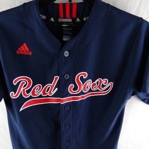 Boston Red Sox MLB Adidas Boys M 10-12 Blue Jersey